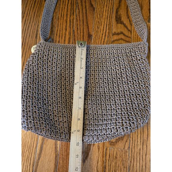 The Sak Tan/ Taupe Crochet Handbag Purse - Picture 11 of 12